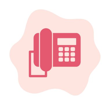 masa telefonu simgesi, vektör illüstrasyonu basit tasarım