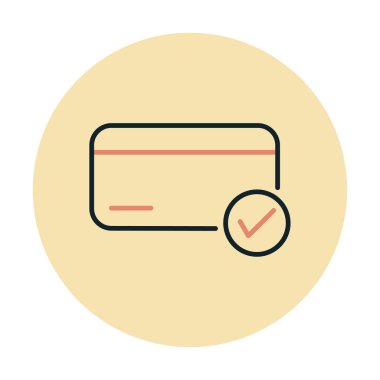 Kredi kartı ikonu vektör illüstrasyonu