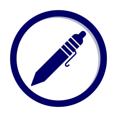 Tükenmez kalem simge vektör çizim 