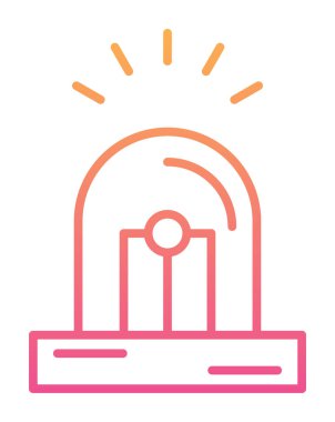 Siren simgesi vektör illüstrasyonu