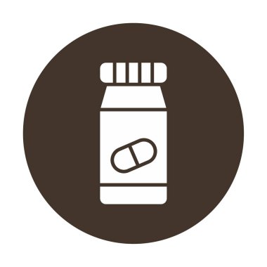 Hapları şişe simge vektör çizim