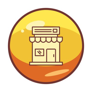 Basit simge vektör illüstrasyonunu sakla