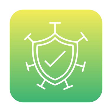 Koruma kalkanı ikonu vektör illüstrasyon tasarımı