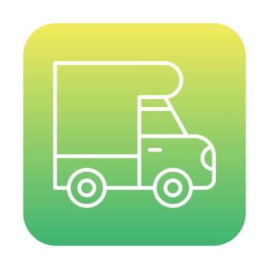 Van düz vektör simgesi