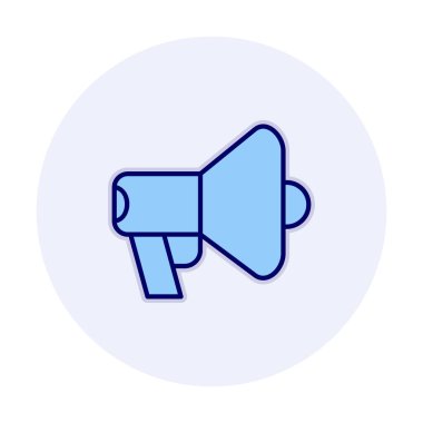 megafon simgesi, vektör illüstrasyonu