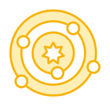 Güneş sistemi. Gezegenler Güneş 'in etrafında döner.