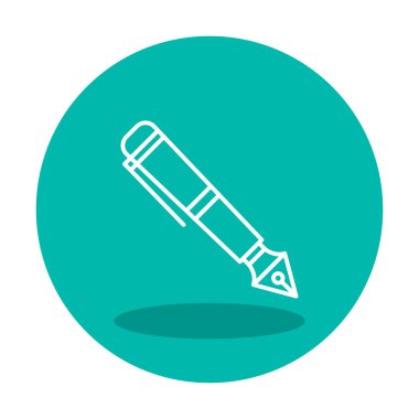 Dolma kalem simge vektör çizim