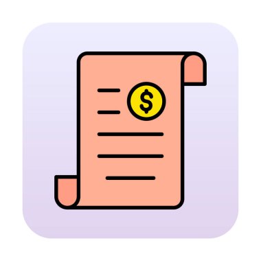 Bill simgesi, vektör çizimi 