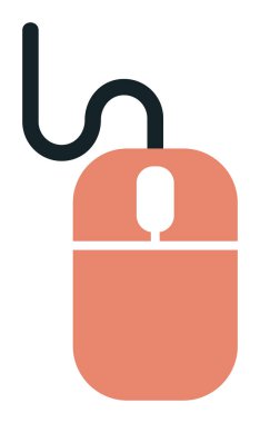  düz bilgisayar fare simgesi, vektör illüstrasyon tasarımı