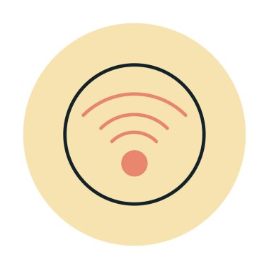 wifi simgesi, vektör illüstrasyonu basit tasarım