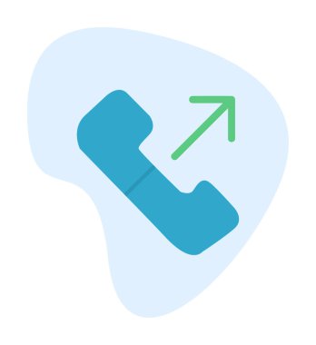 giden arama simge vektör çizim