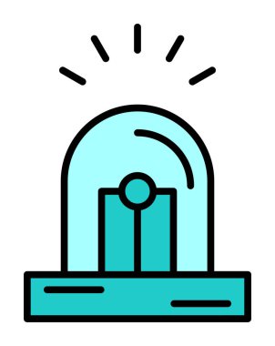 Siren simgesi vektör illüstrasyonu