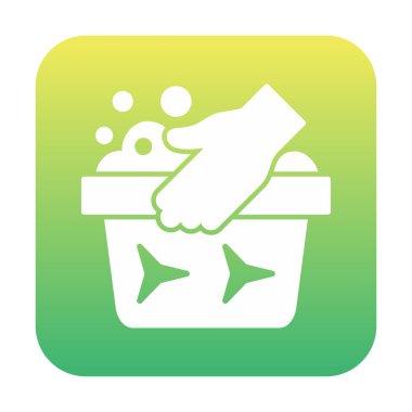 Basit El Yıkama simgesi, vektör illüstrasyonu