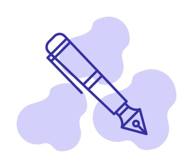 Dolma kalem simge vektör çizim