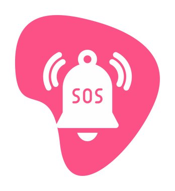 Yani acil durum simgesi vektör illüstrasyonu