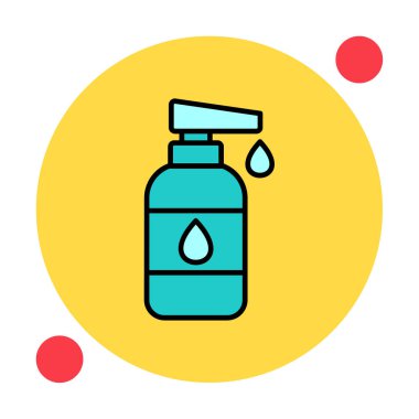 Bebek losyonu web simgesi, vektör illüstrasyonu 