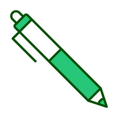 Kalem düz simgesi. Vektör çizim