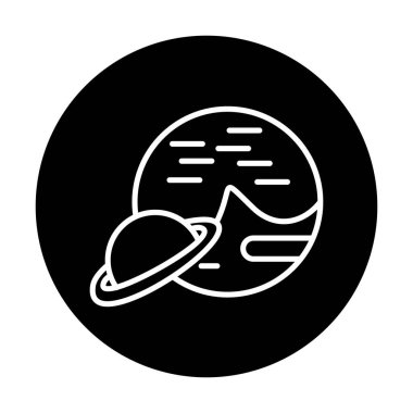 UFO simgesi vektör illüstrasyonu