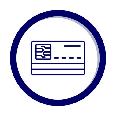 Akıllı Kart vektörü basit biçim simgesi