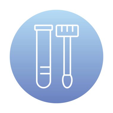 Örnek test web simgesi, vektör illüstrasyonu