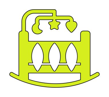  Beşik simgesi vektör illüstrasyonu