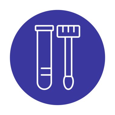 Örnek test web simgesi, vektör illüstrasyonu