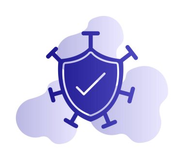 Koruma kalkanı ikonu vektör illüstrasyon tasarımı