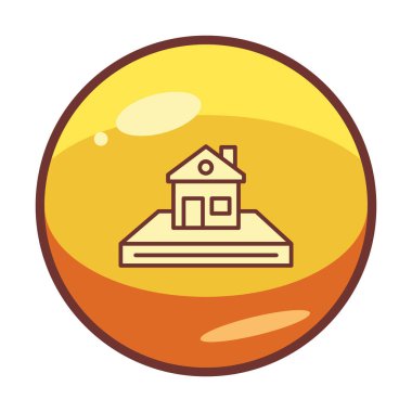 Beyaz arkaplanda ev simgesi vektörü izole edildi