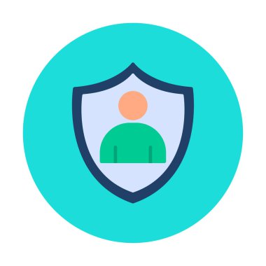 Hesap koruma simgesi vektör illüstrasyonuName