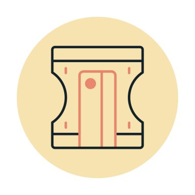 Kalem kalemtıraş simge vektör çizim