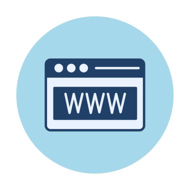 Web tarayıcı simgesi, vektör çizim
