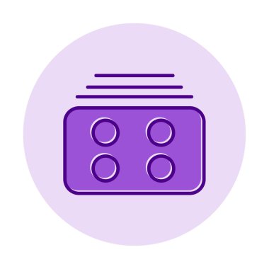 Menü web simgesi, vektör çizim