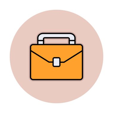 evrak çantası web basit simge illüstrasyonu