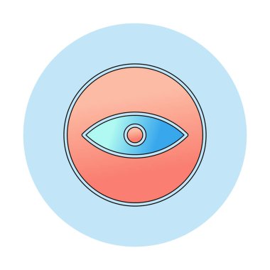 Göz simgesi, vektör illüstrasyon tasarımı 