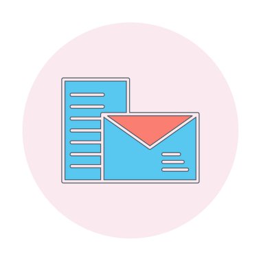 posta simgesi, vektör illüstrasyonu   