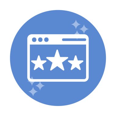 Web sayfası Geri bildirim simgesi, vektör illüstrasyonu