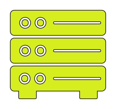 ağ simgesi çizimi. Sunucu                    