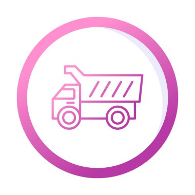 Vektör Tasarımı Çöp Kamyonu Simgesi Biçimi