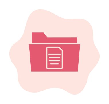 klasör renkli vektör simgesi 