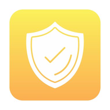 Güvenlik kalkanı simgesi koruma konsepti, vektör illüstrasyonu