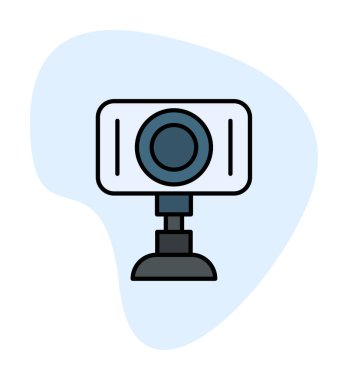 Web kamera simge vektör çizim