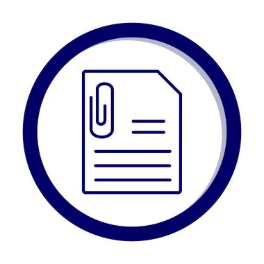 CV belgesi. Web simgesi basit illüstrasyon