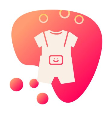 bebek bezi ikonu vektörü beyaz arkaplanda izole edildi Web ve mobil uygulama tasarımı için, Dungarees logo kavramı 