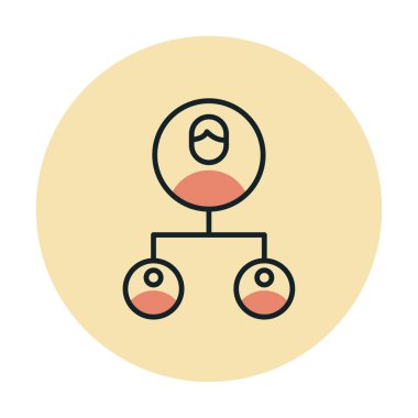 Basit Yardımcı Pazarlama simgesi, vektör illüstrasyonu