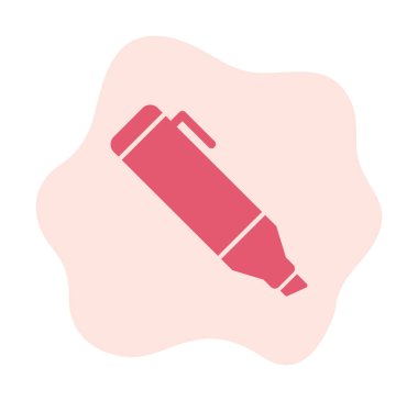 Vurgulama simgesi web basit illüstrasyon