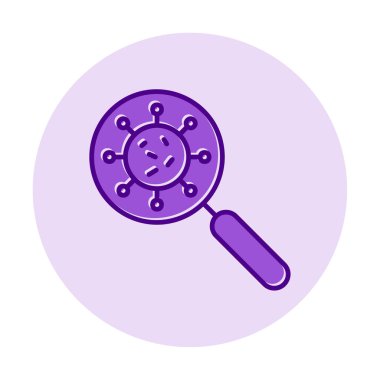 Virüs Arama Vektörü illüstrasyonu