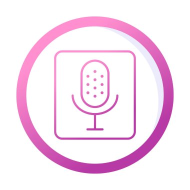 Illustration vector graphic of microphone icon