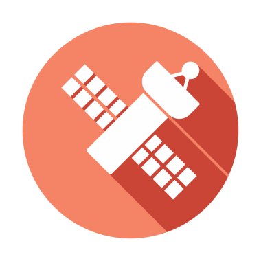 Uydu Simgesi, vektör illüstrasyonu