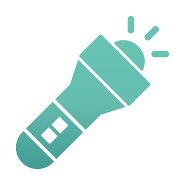 Seyahat fenerinin düz simgesi. Renkli vektör çizimi