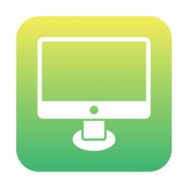 Ekran simgesi vektör illüstrasyonunu izle